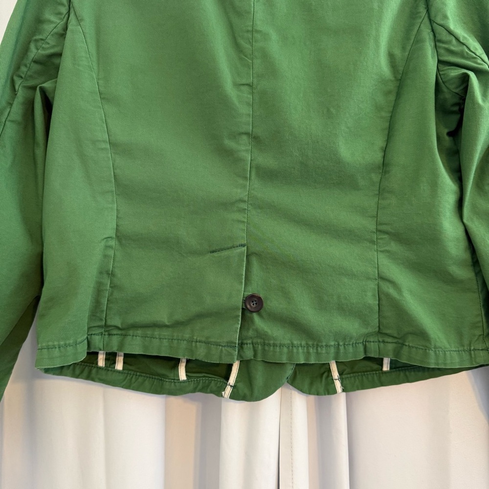 Daughters of the Liberation Blazer Jacket Green Cotton Womens 8 - Picture 8 of 13